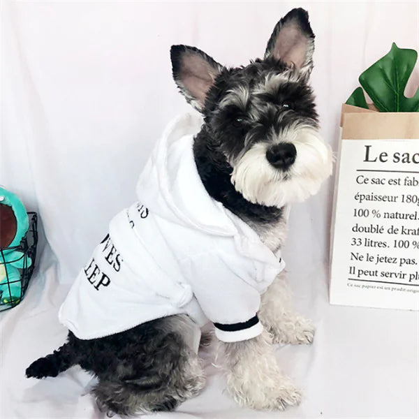 Cozy Canine Hooded Bathrobe - White