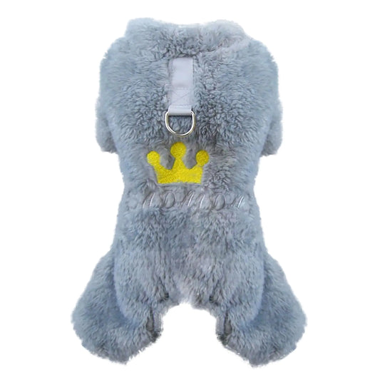 Coral Fleece Royal Dog Jumpsuit XXL
